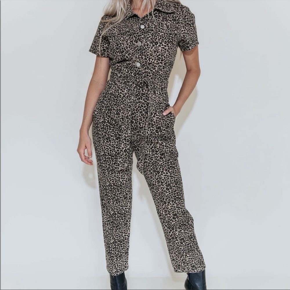 Kittenish Leopard Jumpsuit - Never been worn. Size XS.